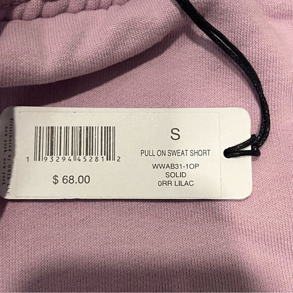 NWT WeWoreWhat High-Rise Pull On Sweat Shorts in Lilac Size Small - Picture 7 of 13